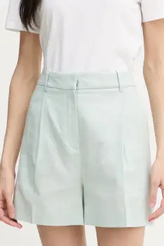 Calvin Klein Jeans pantaloni scurti de dama cu amestec de in imagine