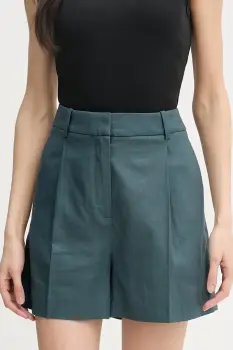 Calvin Klein Jeans pantaloni scurti de dama cu amestec de in imagine