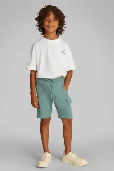 Calvin Klein Jeans pantaloni scurti din bumbac pentru copii imagine