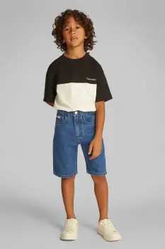 Calvin Klein Jeans pantaloni scurti din denim pentru copii imagine