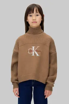 Calvin Klein Jeans pulover de bumbac pentru copii imagine