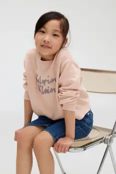 Calvin Klein Jeans pulover de bumbac pentru copii imagine