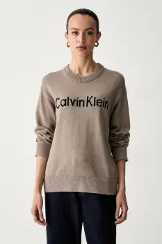 Calvin Klein Jeans pulover pentru femei din bumbac imagine
