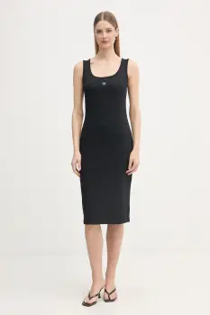 Calvin Klein Jeans rochie bumbac cu elastan imagine