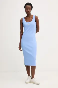 Calvin Klein Jeans rochie din bumbac cu elastan imagine