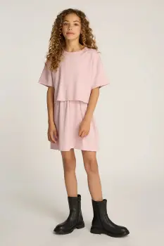 Calvin Klein Jeans rochie din bumbac pentru copii imagine