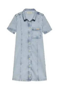 Calvin Klein Jeans rochie din denim pentru copii imagine