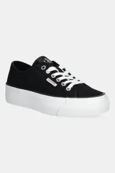 Calvin Klein Jeans tenisi VULC FLATFORM CTN LOGO TAG imagine