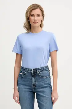 Calvin Klein Jeans tricou basic de dama din bumbac imagine