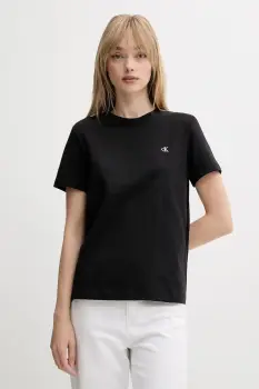 Calvin Klein Jeans tricou basic de dama din bumbac imagine