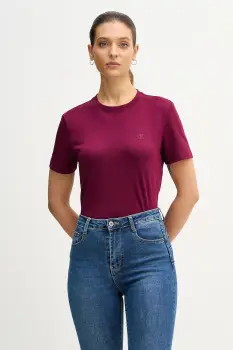 Calvin Klein Jeans tricou basic de femei din bumbac imagine