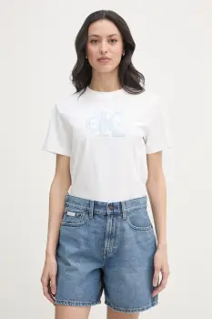 Calvin Klein Jeans tricou basic pentru femei, din bumbac imagine