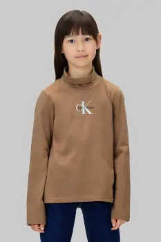 Calvin Klein Jeans tricou cu maneca lunga pentru copii, din bumbac imagine