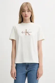 Calvin Klein Jeans tricou de dama din bumbac imagine