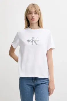 Calvin Klein Jeans tricou de dama din bumbac imagine