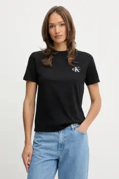 Calvin Klein Jeans tricou de dama din bumbac pachet de 2 imagine