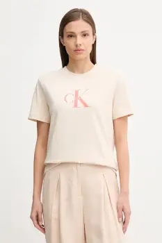 Calvin Klein Jeans tricou de femei de bumbac imagine