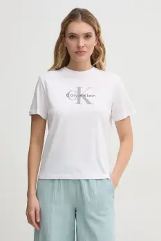 Calvin Klein Jeans tricou din bumbac imagine