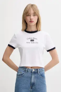 Calvin Klein Jeans tricou din bumbac imagine