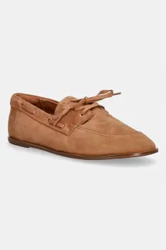 Calvin Klein mocasini pentru femei, din piele intoarsa ESS BOATSHOE SUEDE imagine
