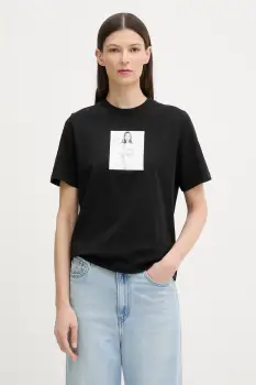 Calvin Klein tricou basic pentru femei, din bumbac imagine