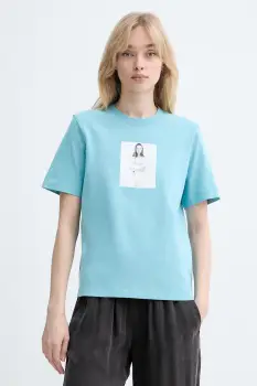 Calvin Klein tricou basic pentru femei, din bumbac imagine