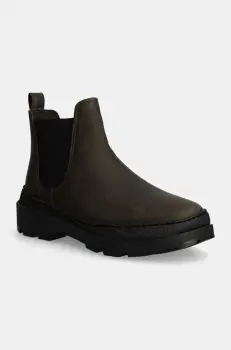 Camper botine Brutus Trek femei, culoarea verde, cu toc plat, K400646-013 imagine