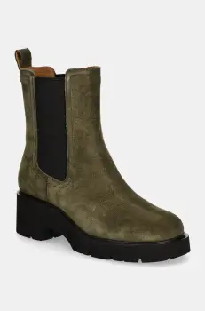 Camper botine Milah femei, culoarea verde, cu toc drept, K400575-014 imagine