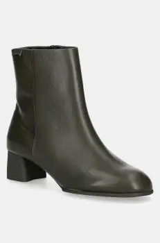 Camper cizme de piele Katie femei, culoarea verde, cu toc drept, K400664-007 imagine