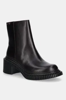 Camper cizme de piele Pix London culoarea bordo, cu toc drept, K400804-004 imagine