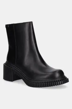 Camper cizme de piele Pix London culoarea negru, cu toc drept, K400804-001 imagine