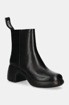 Camper cizme de piele Thelma II femei, culoarea negru, cu toc drept, K400784-001 imagine