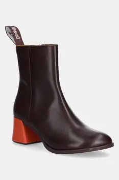 Camper cizme de piele TWS culoarea bordo, cu toc drept, K400798-006 imagine