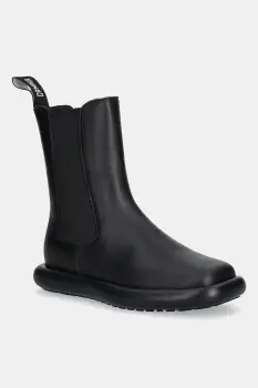 Camper ghete chelsea de piele Onda culoarea negru, cu toc plat, K400758-006 imagine