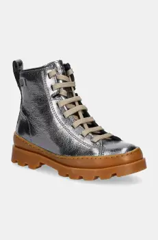 Camper ghete de iarna pentru copii din piele Brutus culoarea argintiu, K900179.020 imagine