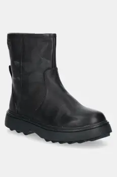 Camper ghete din piele pentru copii K900304 Norte Kids culoarea negru imagine