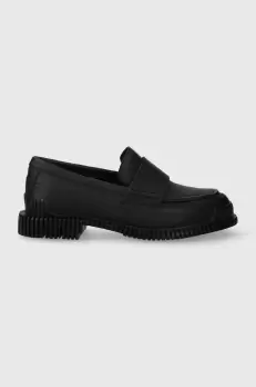 Camper mocasini de piele Pix femei, culoarea negru, cu toc plat, K201627.001 imagine
