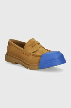 Camper mocasini din piele intoarsa Junction barbati, culoarea bej, K100956-002 imagine