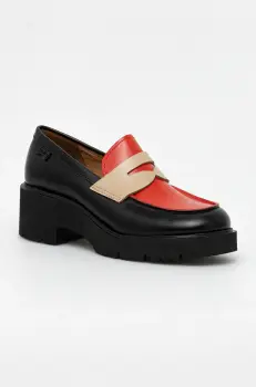 Camper pantofi cu toc de piele TWS culoarea negru, cu toc drept, K201425-028 imagine