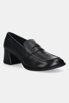 Camper pantofi de piele Kora culoarea negru, cu toc drept, K201798-001 imagine