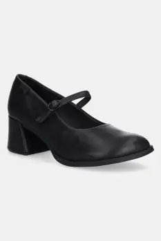 Camper pantofi de piele Kora culoarea negru, cu toc drept, K201799-001 imagine