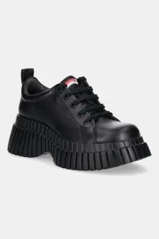 Camper pantofi de piele Pix BCN culoarea negru, cu platforma, K201807-002 imagine