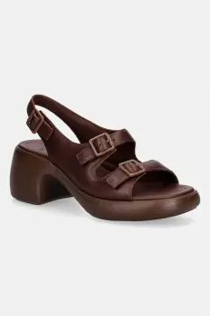 Camper sandale cu toc inalt din piele Thelma Sandal imagine