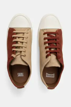 Camper tenisi din piele intoarsa TWS culoarea bordo, K200980-016 imagine