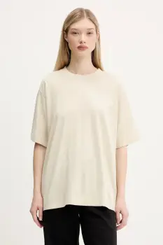 CAMPERLAB tricou culoarea bej, uni, AU00035.003 imagine