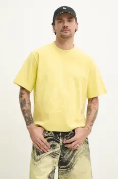 CAMPERLAB tricou din bumbac barbati, culoarea verde, cu imprimeu, AU00020.004 imagine