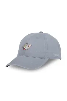 Capslab sapca de baseball din bumbac Tom and Jerry culoarea gri, cu imprimeu, CL/TAJ4/1/CD/CAT imagine