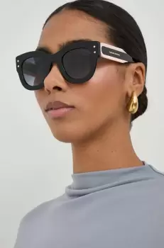 Carolina Herrera ochelari de soare femei, culoarea negru imagine