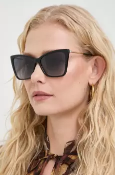 Carolina Herrera ochelari de soare femei, culoarea negru imagine