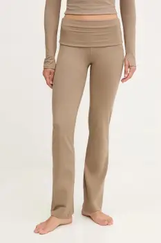 Casall pantaloni de yoga Sublime culoarea verde, melanj, 25245 imagine